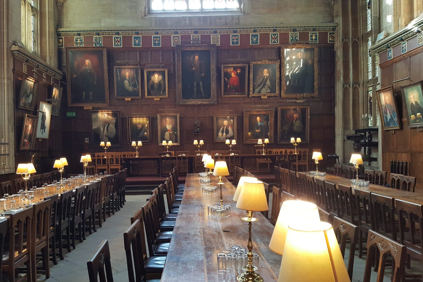 Oxford Christ Church dining hall.