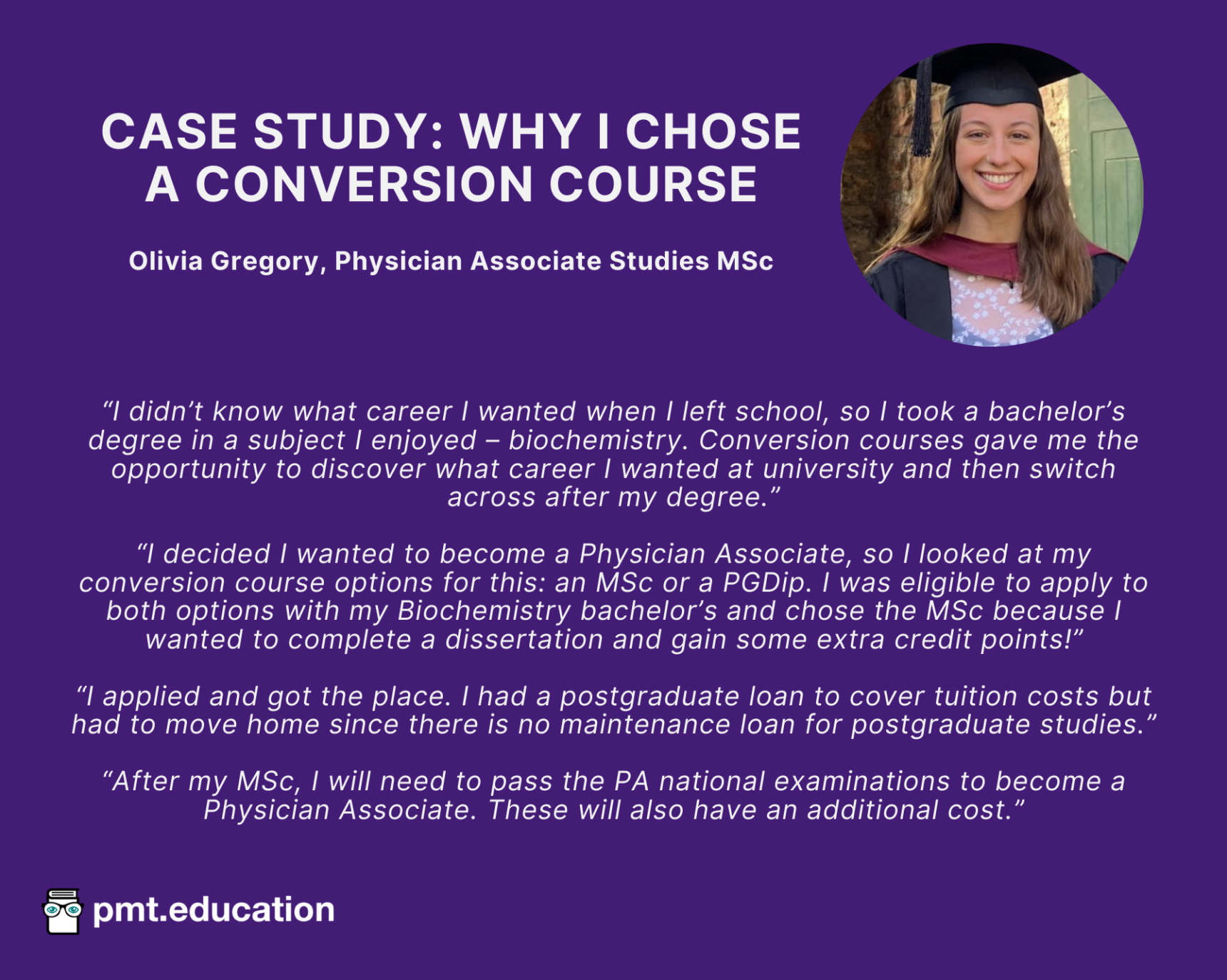 Conversion course case study. Physician Associate.