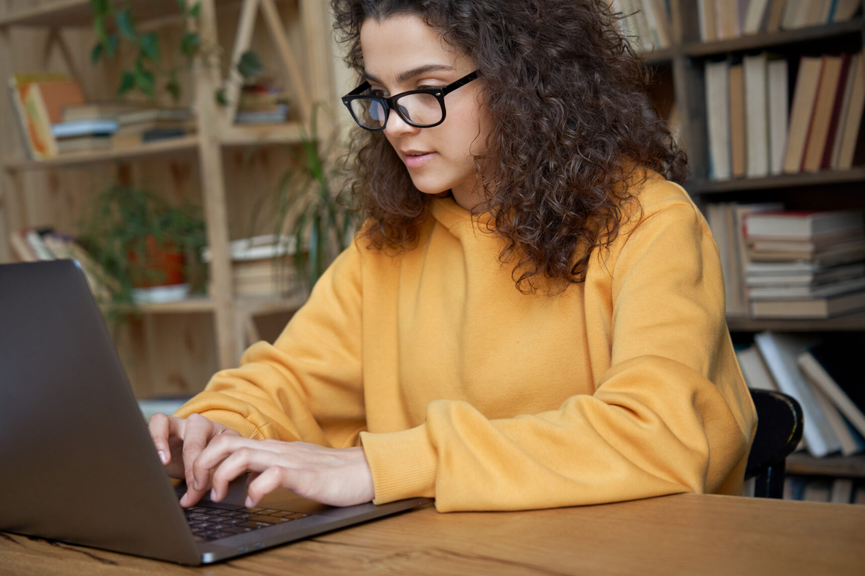 Student researching degree apprenticeships in STEM.