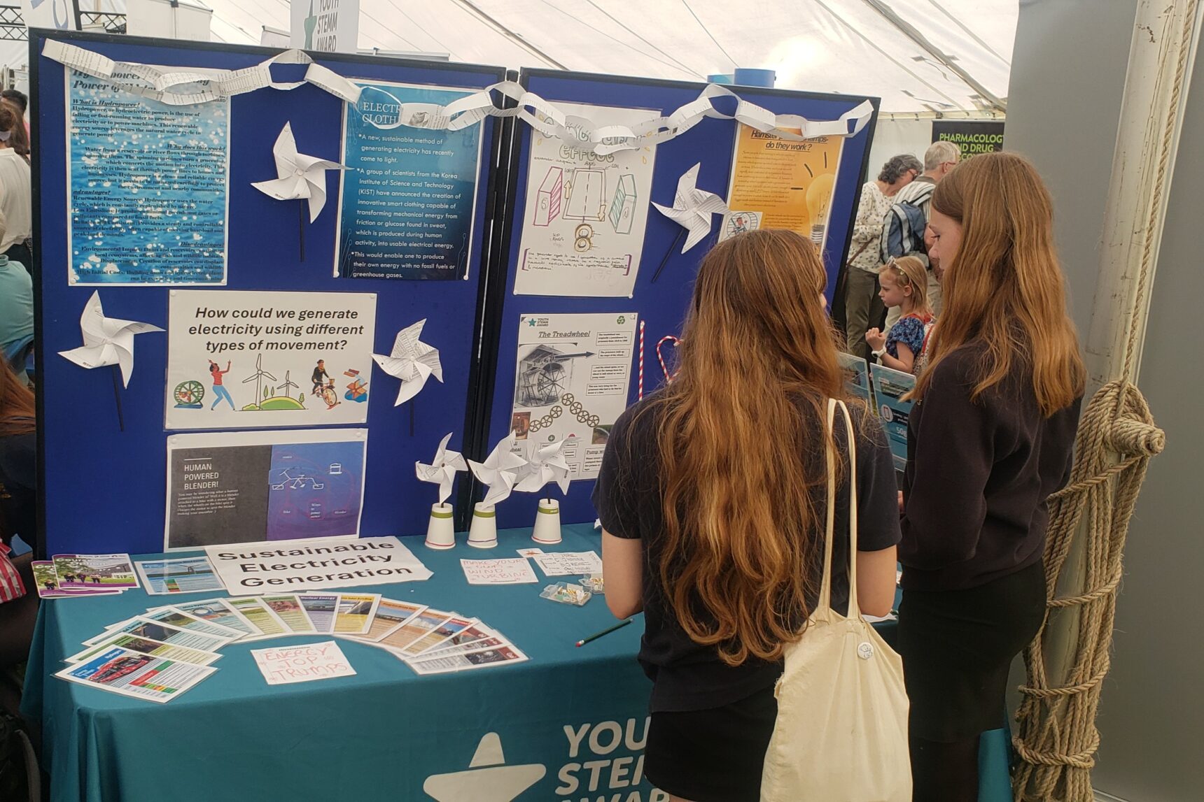 YSA participant engaging with the public at the Royal Norfolk Show.