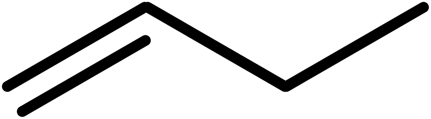 But-1-ene skeletal formula.