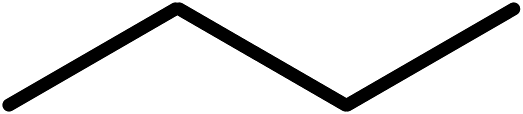 Four carbon chain skeletal formula.